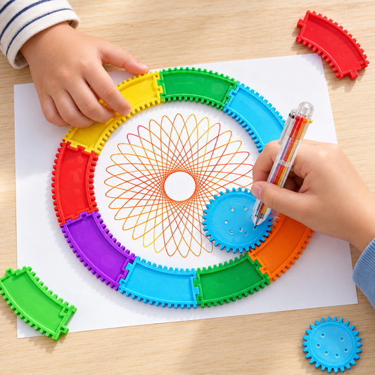 Spiroza Spirograph Art Stencil Set – Flower & Geometric Templates