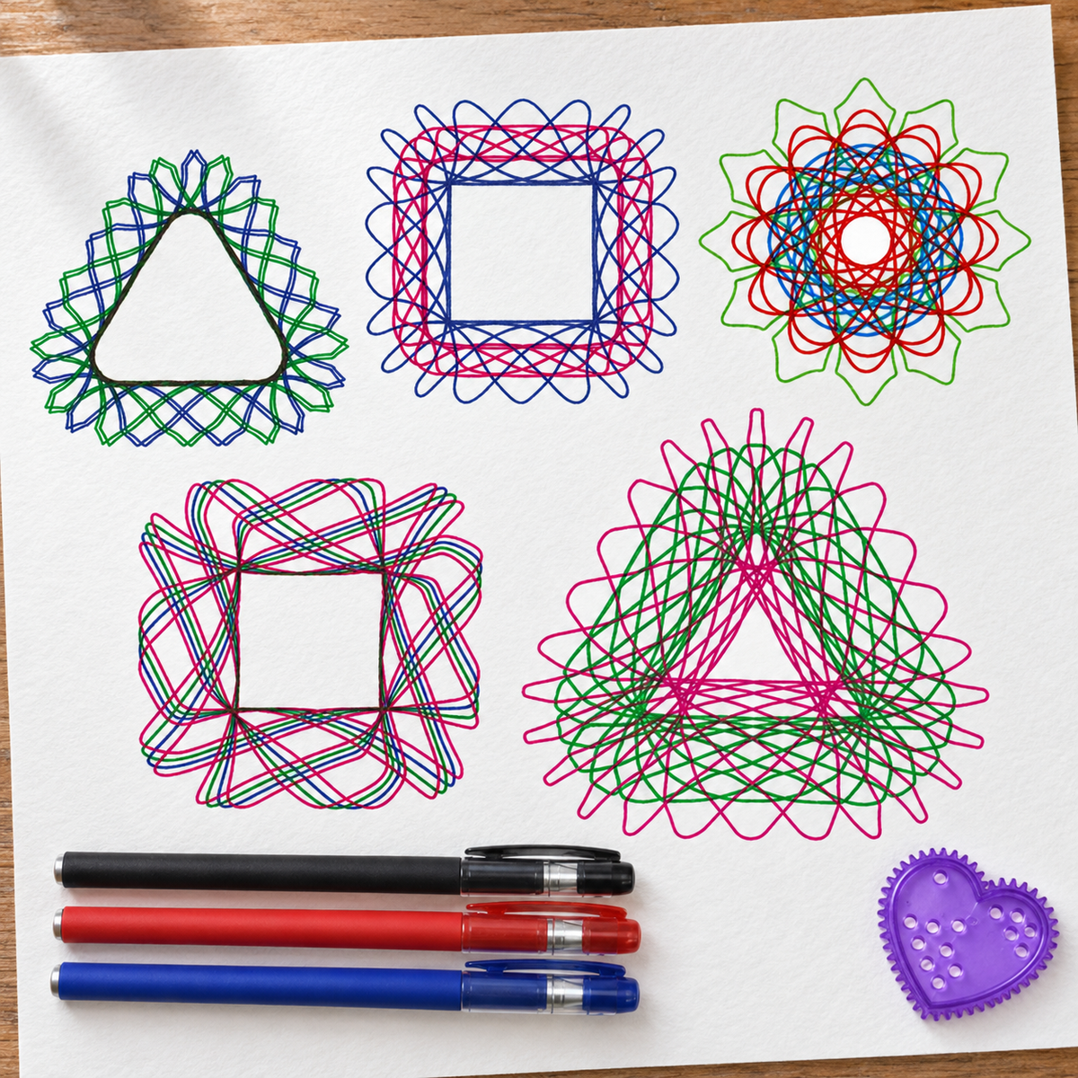Spiroza Deluxe Spirograph Set – Complete Collection, Gift-Ready
